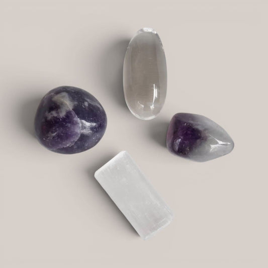 Crown Chakra Crystal Stones Kit – Peace, Clarity & Spiritual Growth