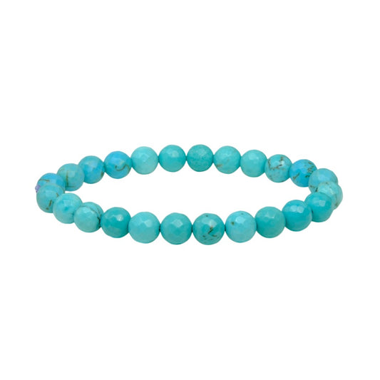 Turquoise (Firoza) Bracelet (Faceted) – Good Luck & Success