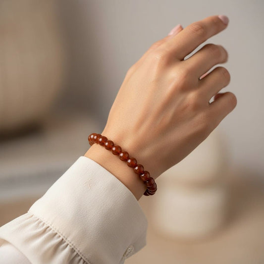 Hessonite (Gomed) Bracelet – Rahu Dasha Relief