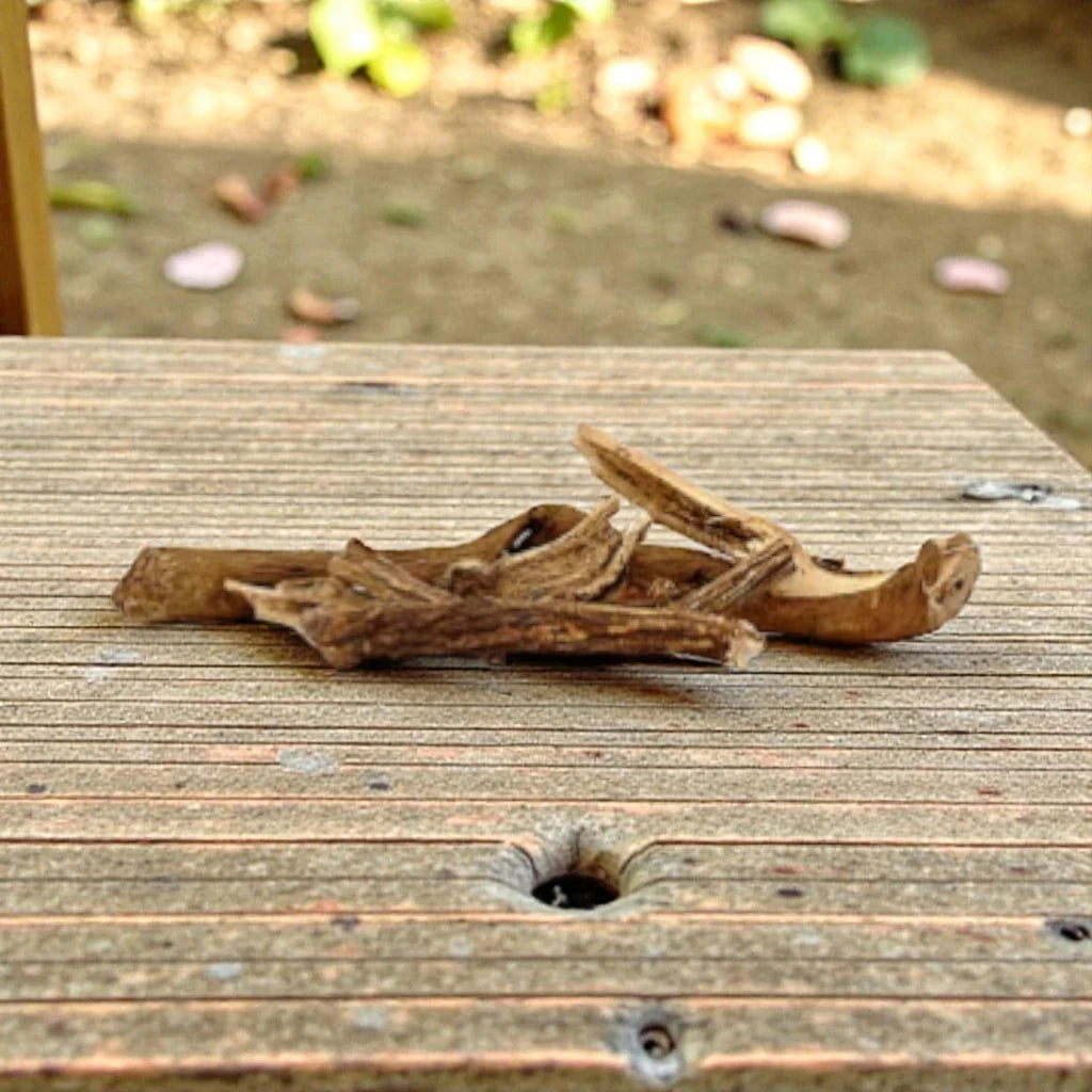 belmool jadi root with a blurred outdoor background