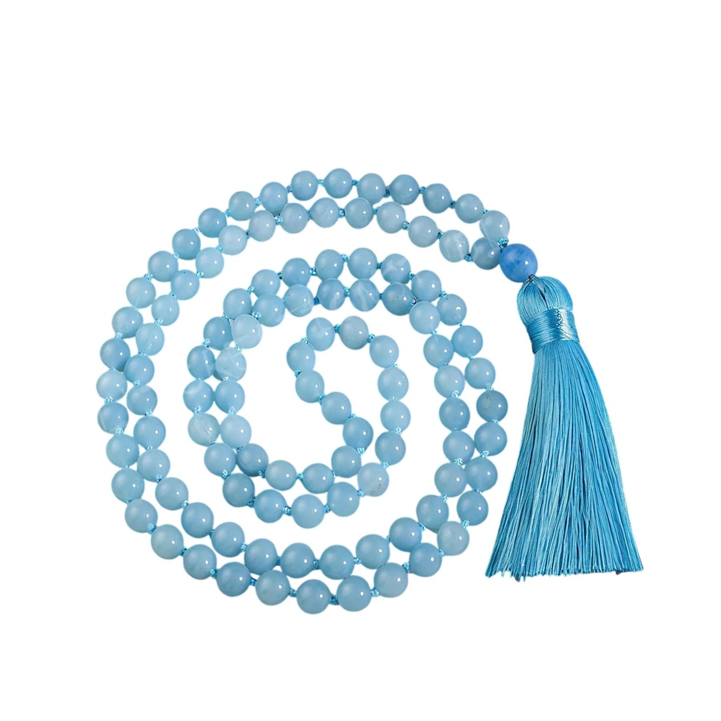 Aquamarine Mala (108 Beads)