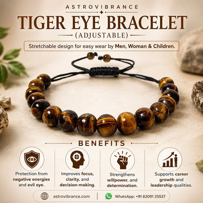 Tiger Eye Bracelet (Adjustable)