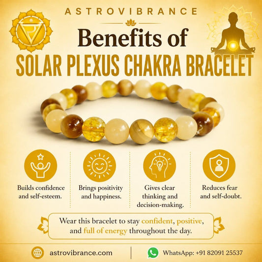 Solar Plexus Chakra Bracelet – For Confidence, Power & Positivity