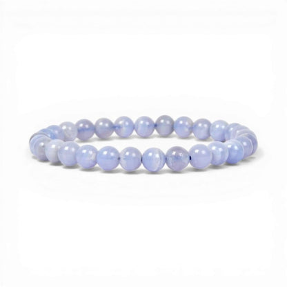 Blue Lace Agate Bracelet – Gives Calmness & Stress Relief