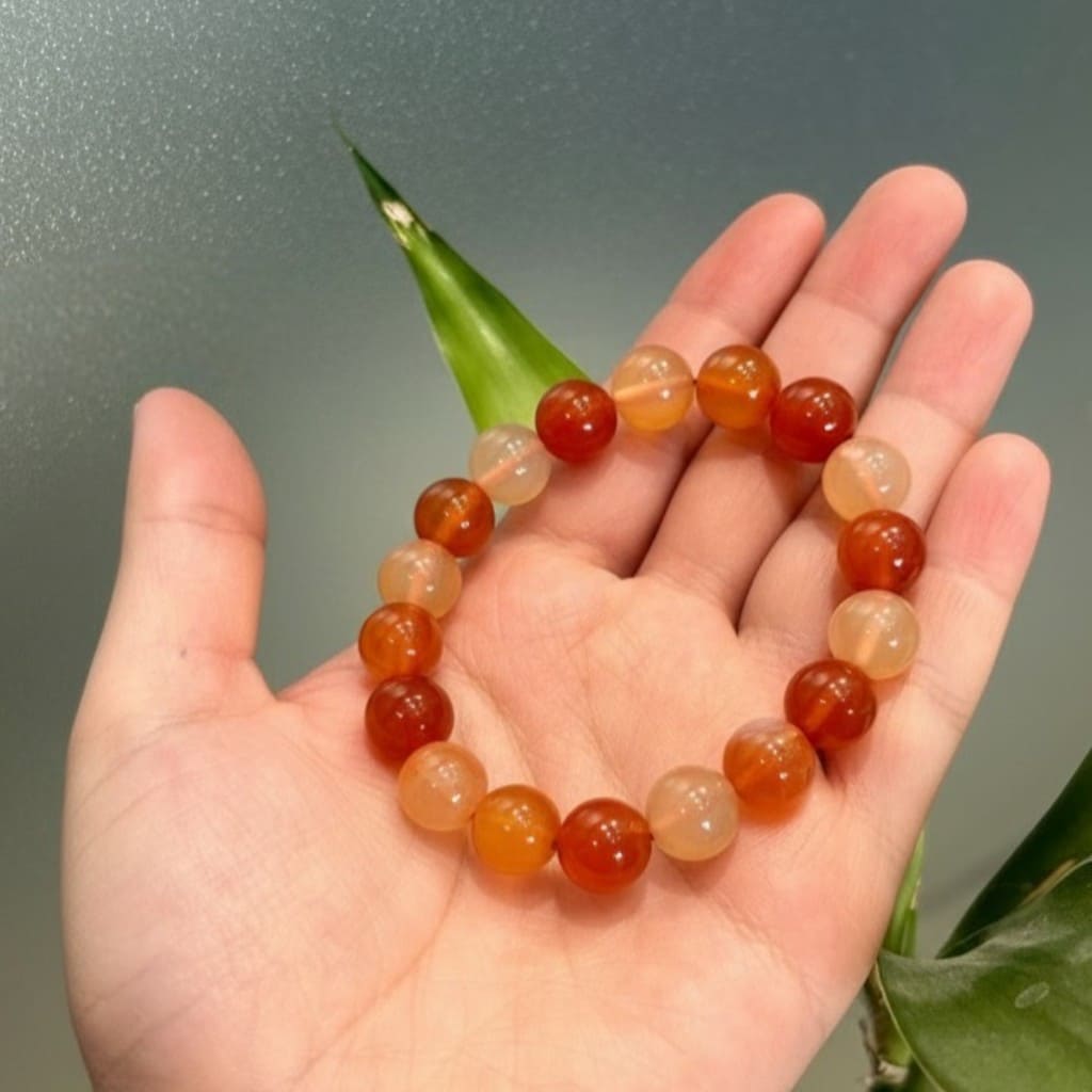 Carnelian Bracelet in 4mm, 6mm, & 8mm