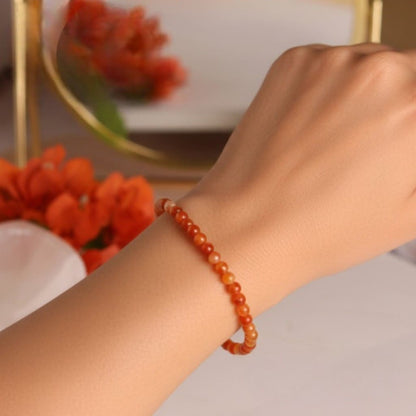 Carnelian Bracelet in 4mm, 6mm, & 8mm