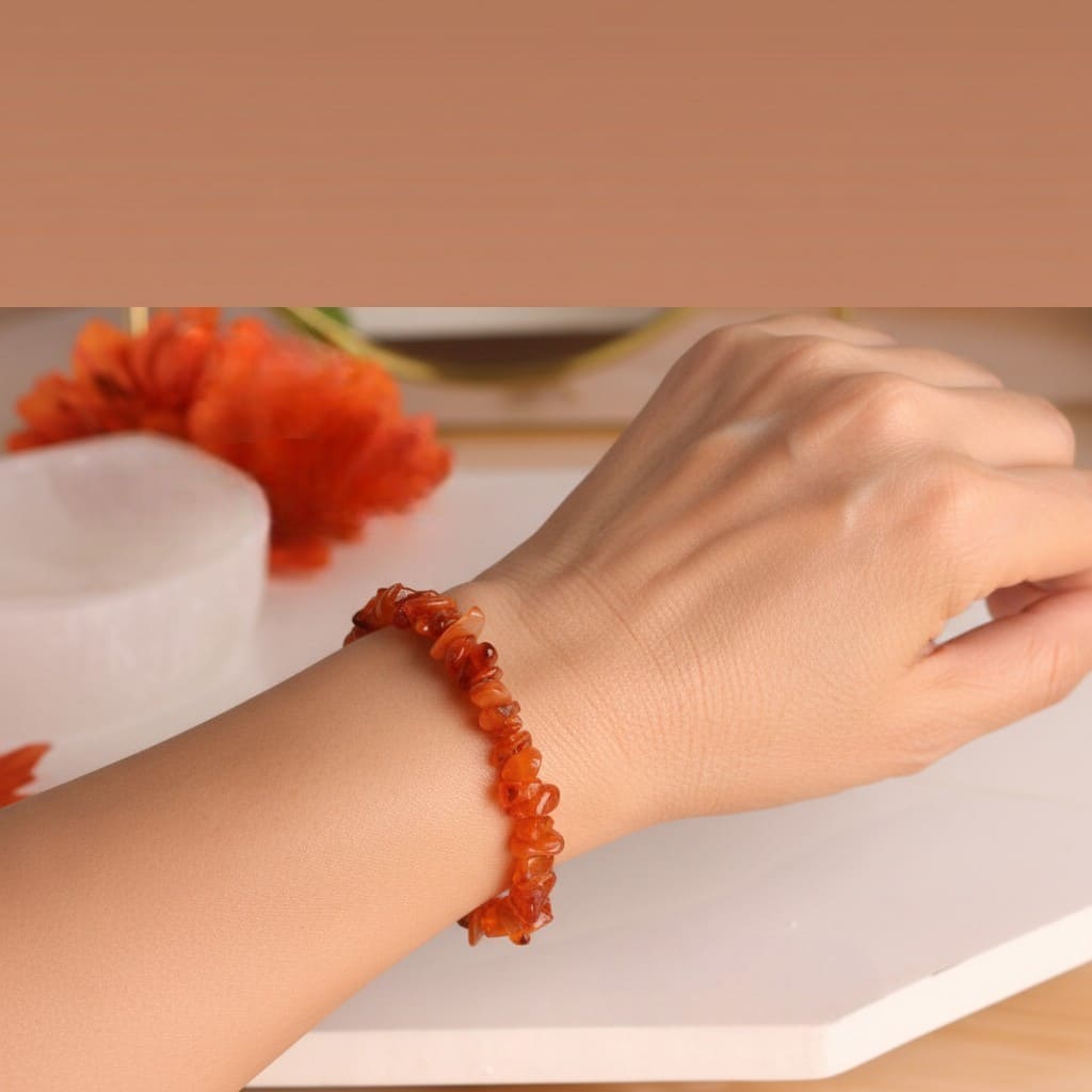 Carnelian Bracelet in 4mm, 6mm, & 8mm