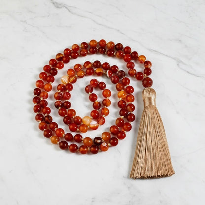 Carnelian Mala (108 Beads)