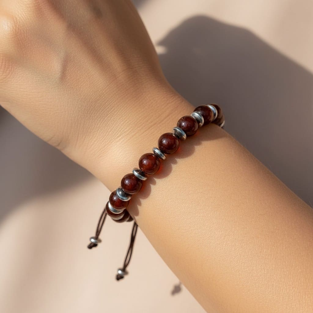Gomed Hessonite Bracelet (Adjustable)