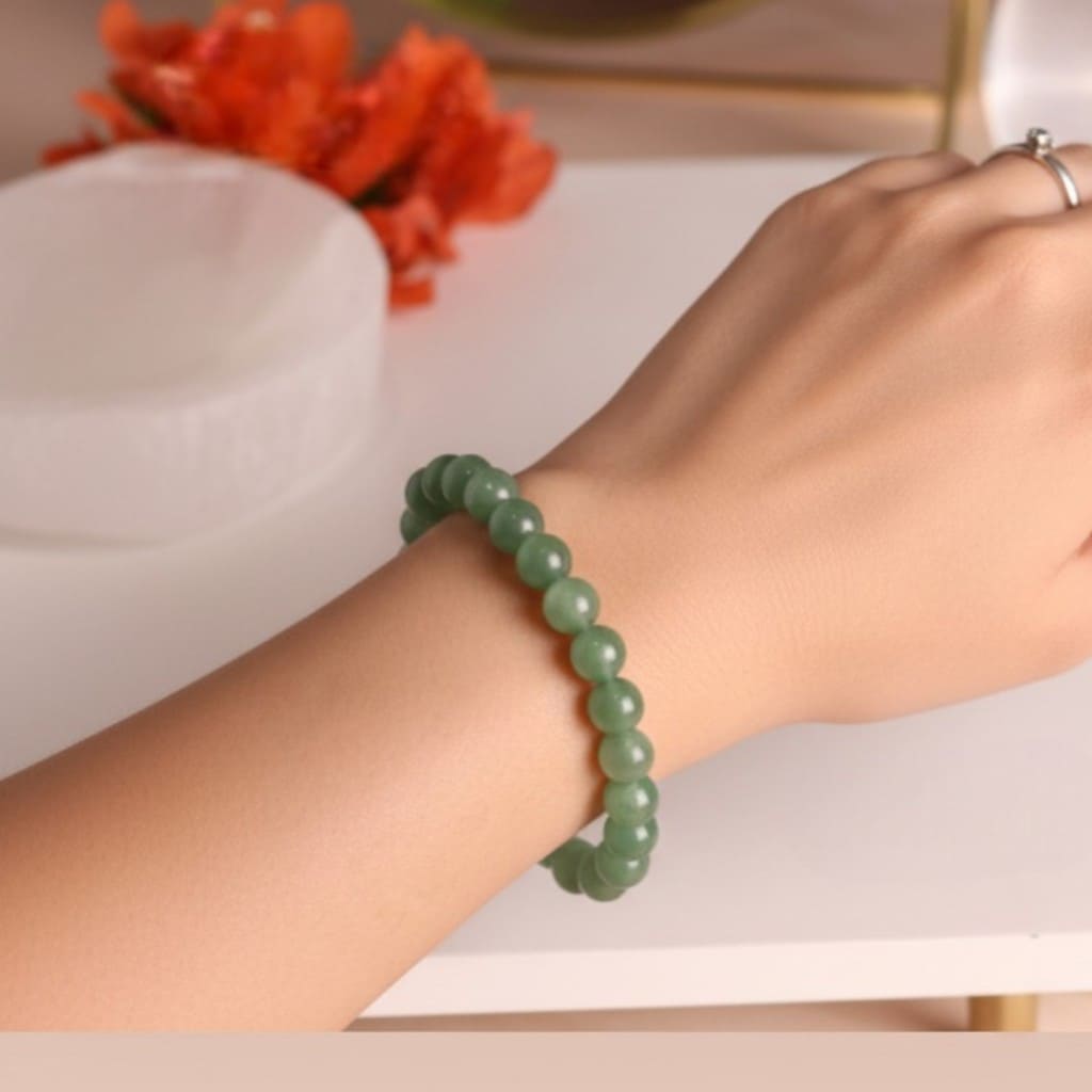 Green Aventurine Bracelet in 4mm, 6mm, 8mm, & 10mm