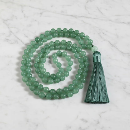 Green Aventurine Mala (108 Beads)