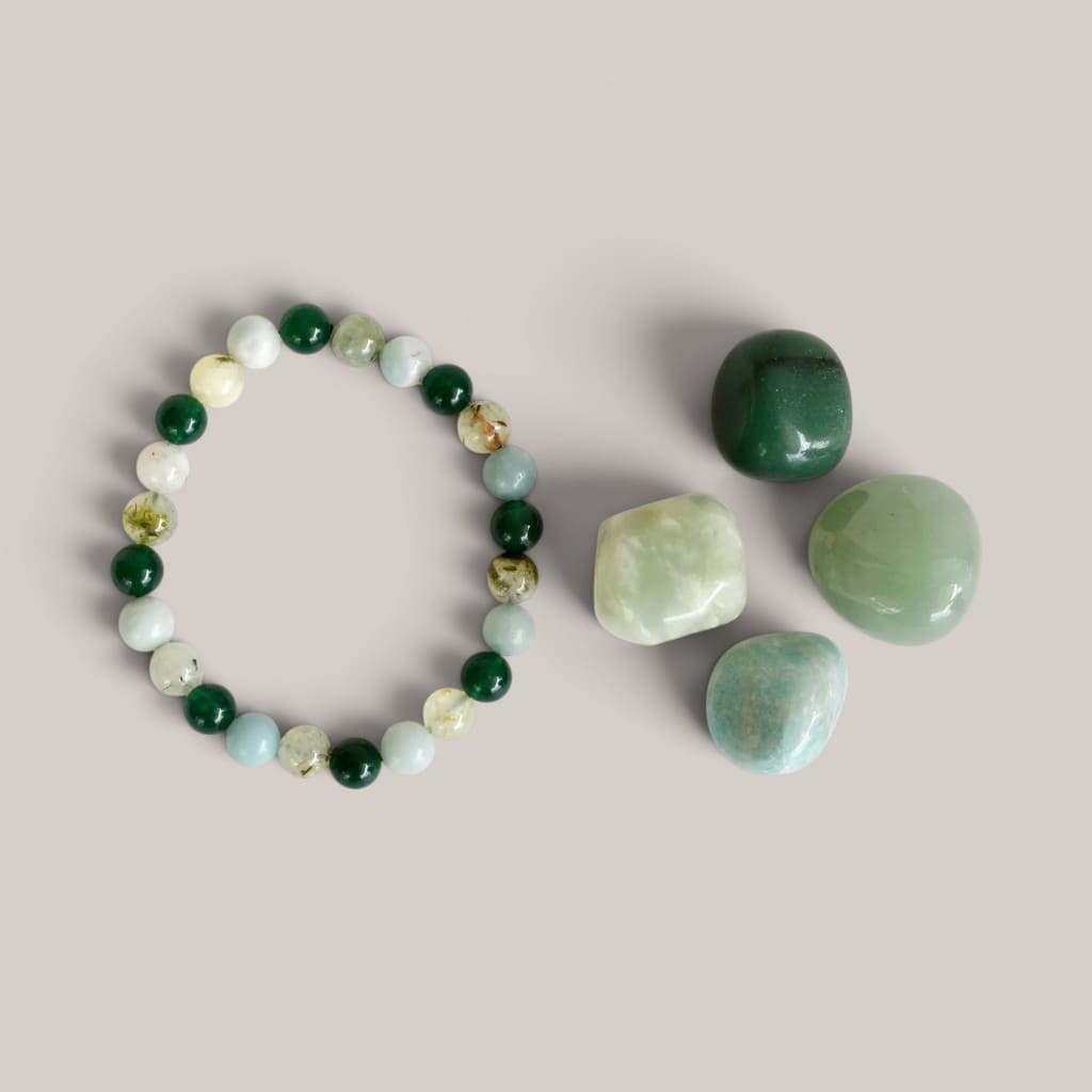 Heart Chakra Crystal Stones Kit – Love, Healing & Emotional Balance