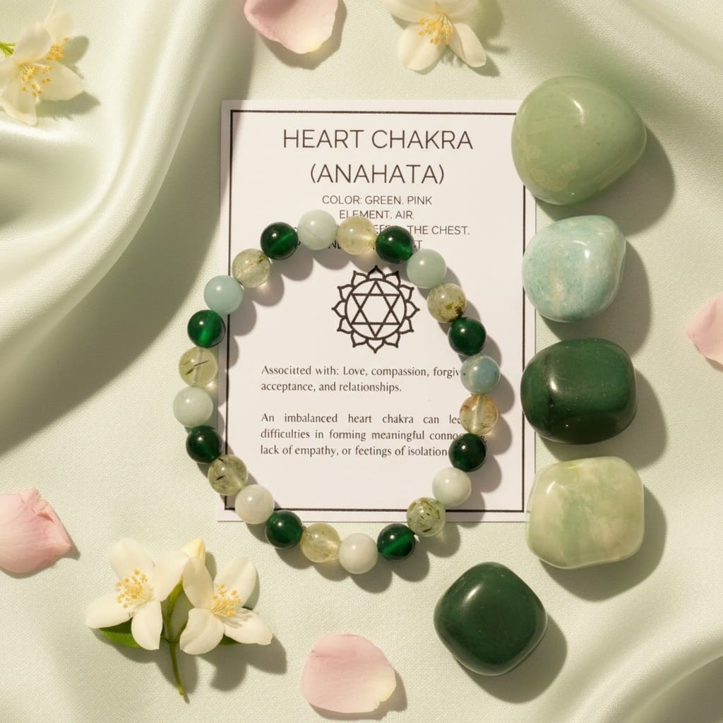 Heart Chakra Crystal Stones Kit – Love, Healing & Emotional Balance