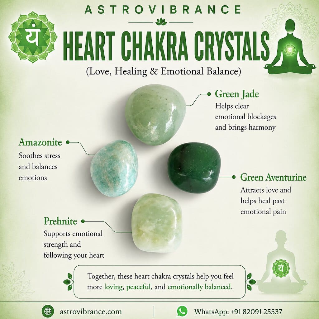 Heart Chakra Crystal Stones Kit – Love, Healing & Emotional Balance
