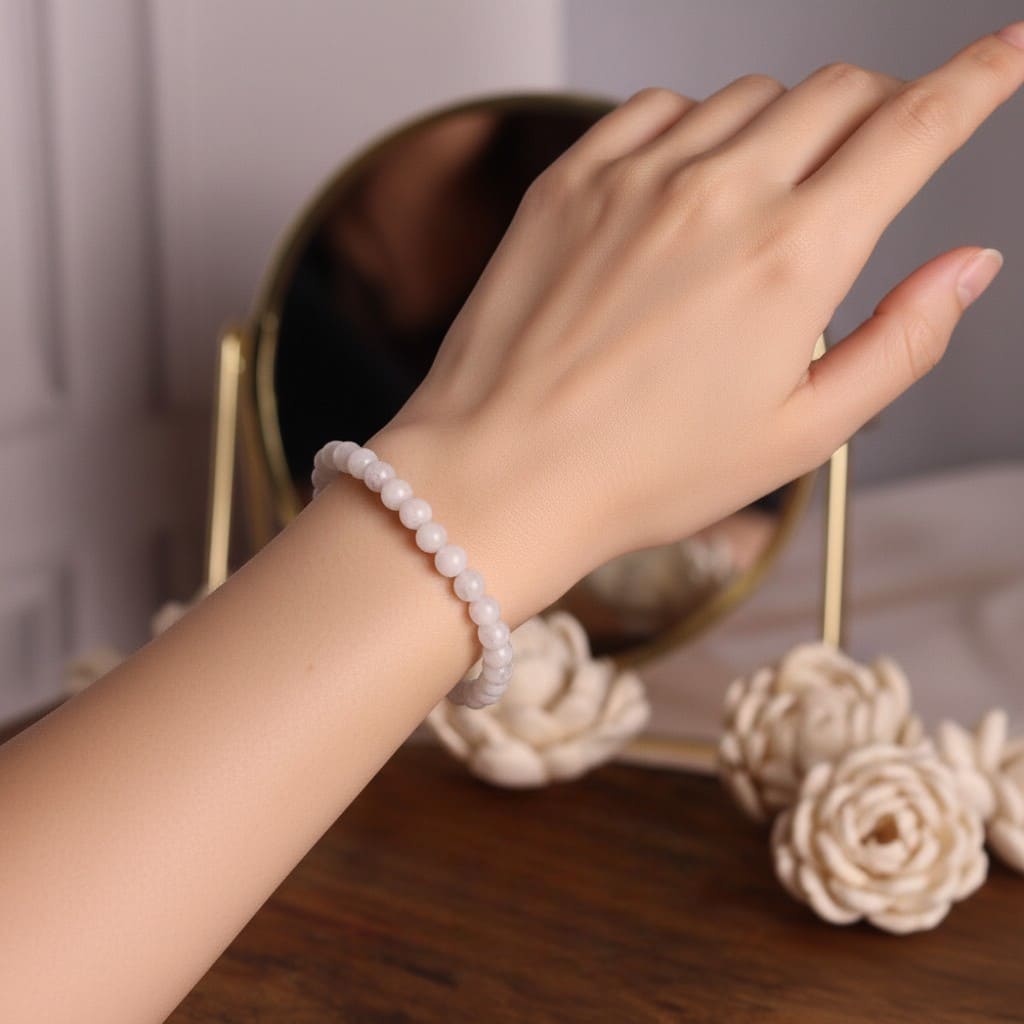 Moonstone Bracelet for Emotional Balance, Peace & Intuition
