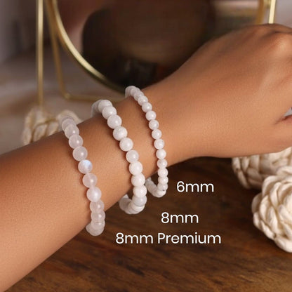 Moonstone Bracelet for Emotional Balance, Peace & Intuition