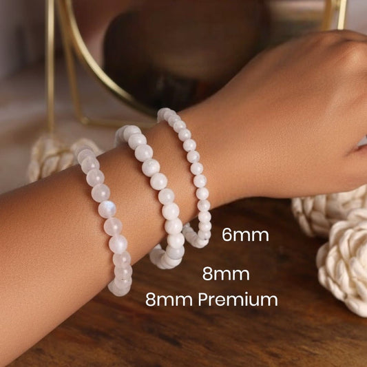 Moonstone Bracelet for Emotional Balance, Peace & Intuition