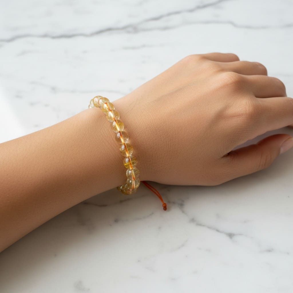 Natural Citrine Bracelet (Adjustable) for Wealth & Money Attraction
