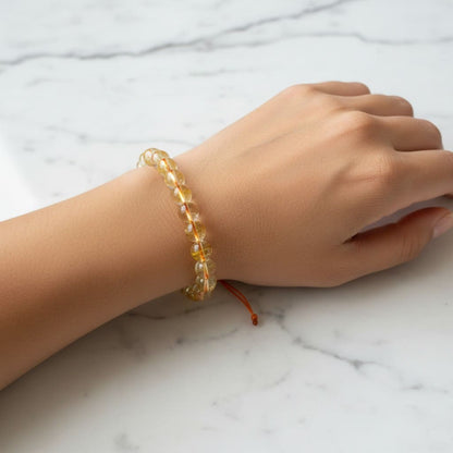 Natural Citrine Bracelet (Adjustable) for Wealth & Money Attraction