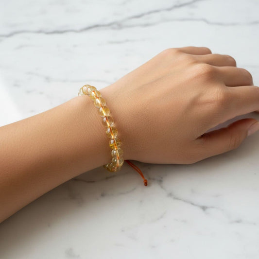 Natural Citrine Bracelet (Adjustable) for Wealth & Money Attraction