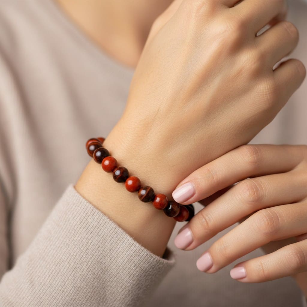 Root Chakra Bracelet – For Grounding, Strength & Protection