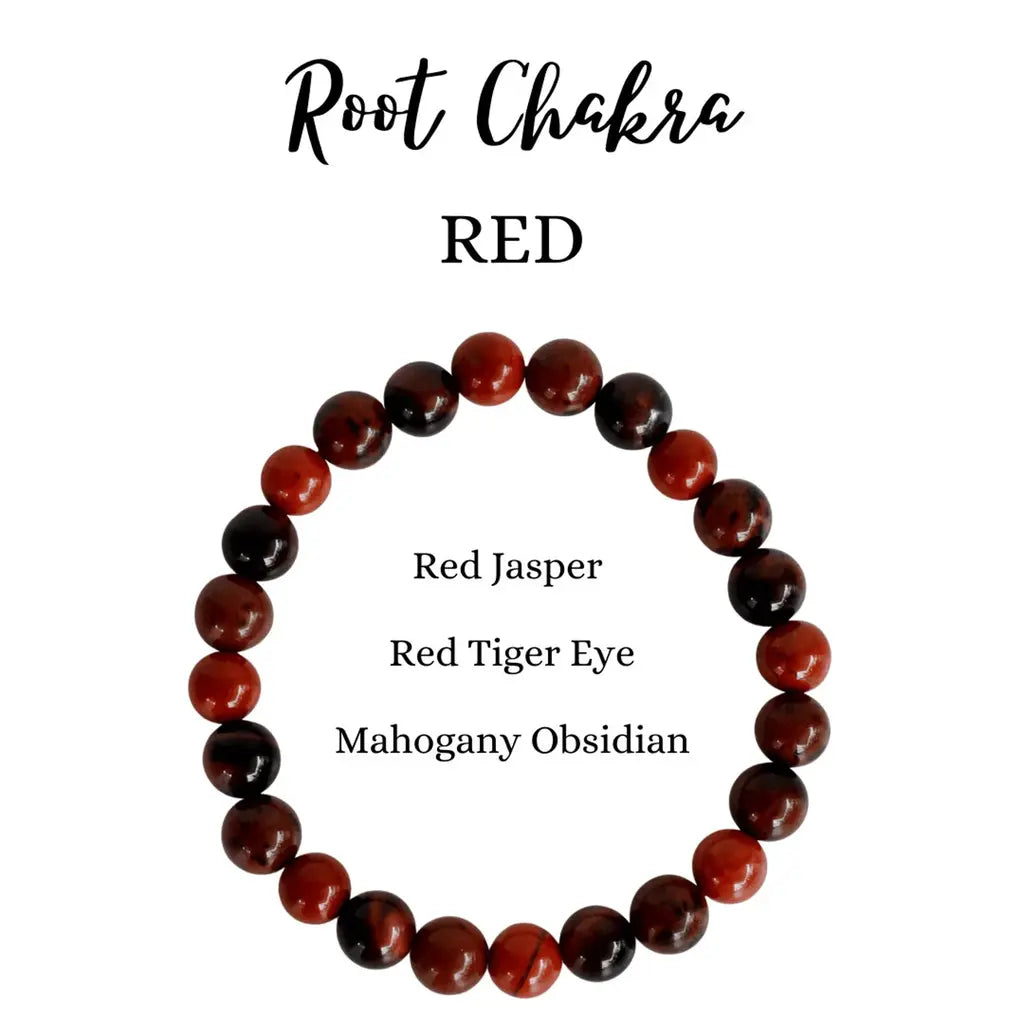 Root Chakra Bracelet – For Grounding, Strength & Protection