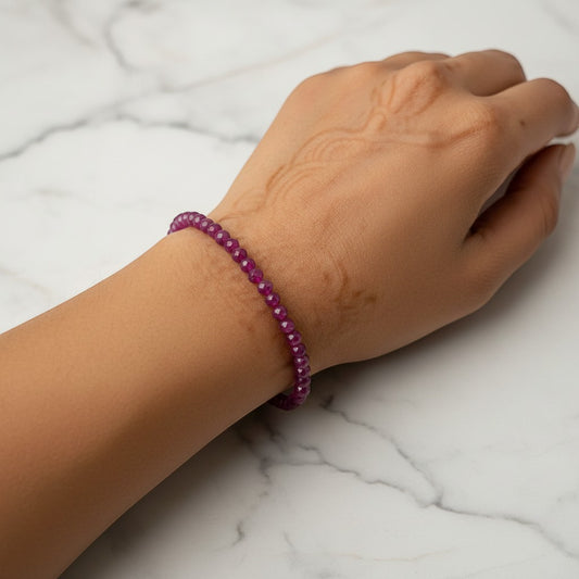 Ruby Beads Bracelet – Leadership & Sun Energy