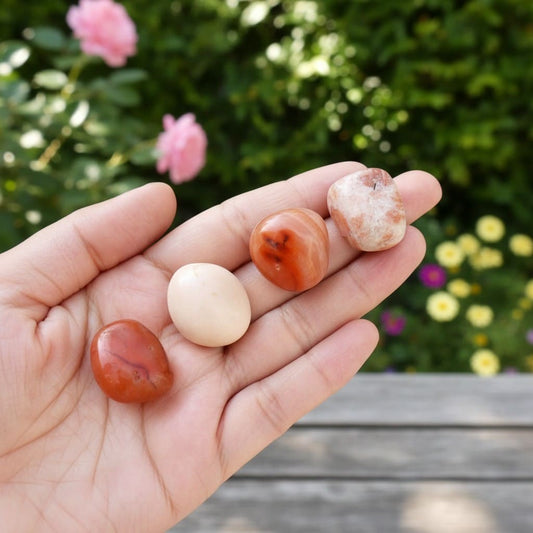 Sacral Chakra Crystal Stones Kit – Creativity, Joy & Emotional Balance