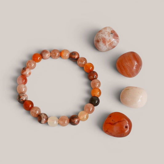 Sacral Chakra Crystal Stones Kit – Creativity, Joy & Emotional Balance