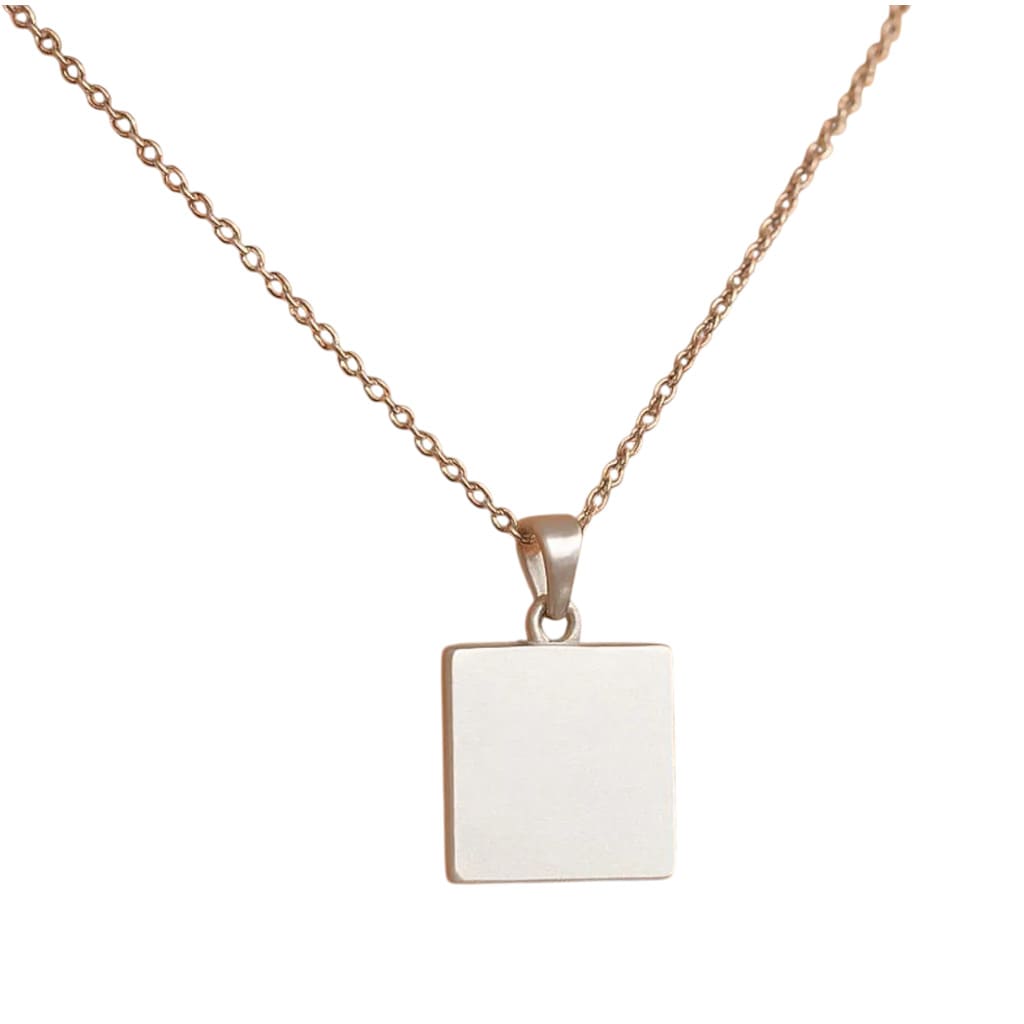 Pure Silver Square Pendant (चांदी का चोकोर टुकड़ा) Without Chain