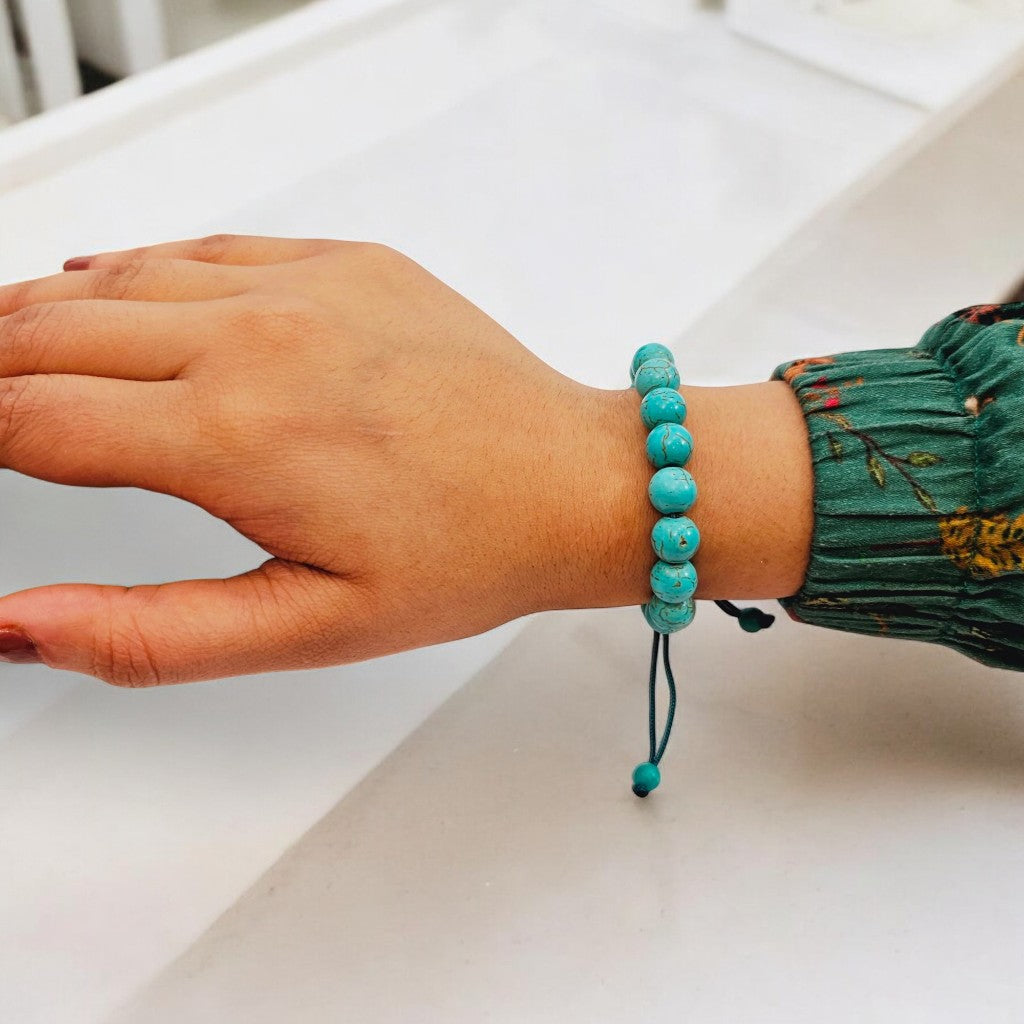 Turquoise Bracelet (Adjustable) – Money & Luck