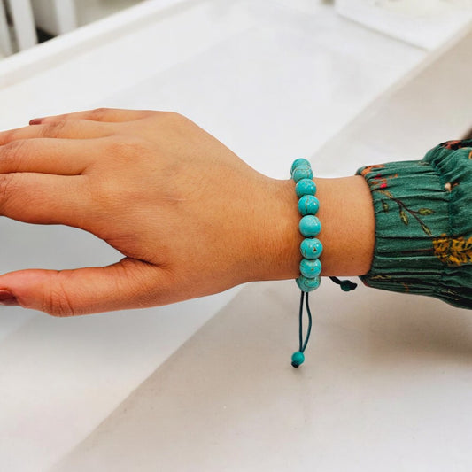 Turquoise Bracelet (Adjustable) – Money & Luck