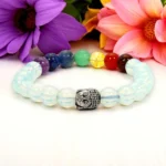 7 Chakra Bracelet with Opalite at astrovibrance.com