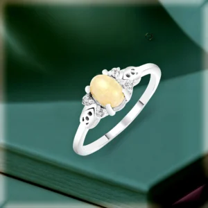 opal silver ring for women 01c